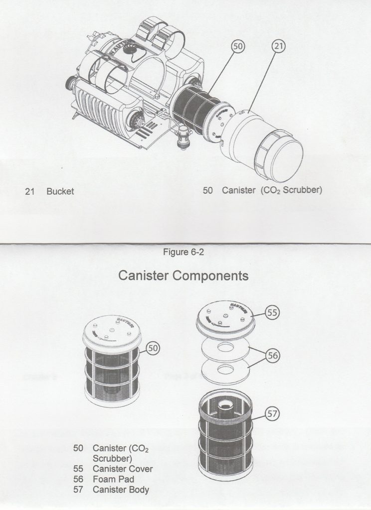 Nautilus Scrubber housing and canister